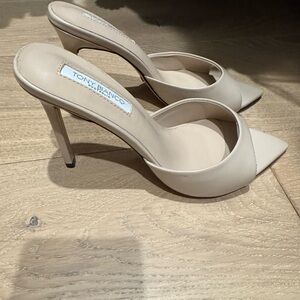 Tony Bianco Malibu cream heels